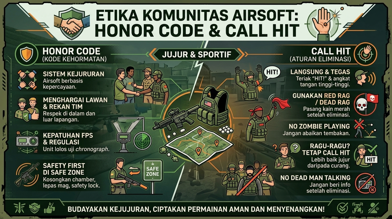 Etika Dalam Komunitas Airsoft: Honor Code & Call HIT